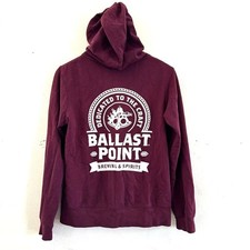 Ballast Point Brewing & Spirits Full Zip Hoodie Maroon Women's Size Small picture