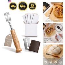 Bread Lame Sourdough Scoring Tool, Bread Scoring Tool with Beech Wood Handle,... picture
