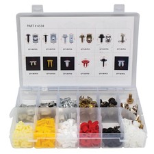Lauco 340pcs Nylon Grommet Nuts and Screws Assortment for Automotive Body picture