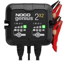 GENIUS2X2: 4A 2-Bank Smart Battery Charger (2A/Bank) - 6V/12V Automatic Maintain picture