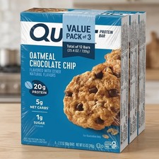 (3Pk) Quest Protein Bar Oatmeal Chocolate Chip20g Protein Gluten Free4 Ct 3PK picture