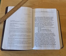 Zondervan Amplified Bible 1987 Large Print Black Bonded Leather Very Good picture