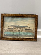 1873 Watercolor Drawing Oslo Norway Christiana Raadhus Signed picture