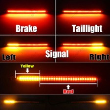 Universal Motorcycle Rear Tail light Turn Signal Brake Running Light Led Strip picture
