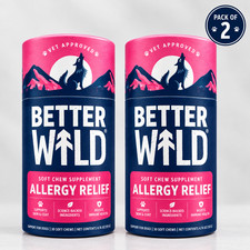 2 x Better Wild Dog Allergy Relief Soft Chews, Skin Itching Scratching 30 Chews picture
