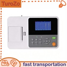 12-Lead CONTEC E3 3-Channel ECG/EKG Machine w/ Printer PC Software Portable New picture