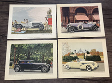 1957 Leslie Saalburg Prints Mercedes Bugatti Cord Cadillac Henry Austin Clark Jr picture