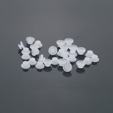 US 10Pcs/Pack Dental Orthodontic Clear Ceramic Lingual Button Bondable Mesh Base picture