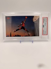 1985 NIKE PROMO MICHAEL JORDAN ROOKIE RC PSA 8 picture