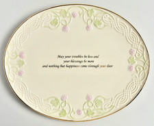 Lenox Shamrock Wishes Friendship Tray Platter 12