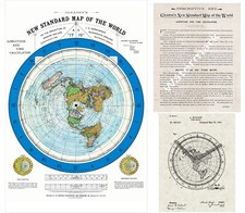 1892 Flat Earth Map - Alexander Gleason Gleason's New Standard Map of the World picture