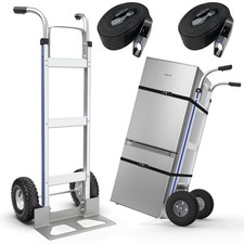 Heavy Duty Hand Truck Dolly 600 Lbs Capacity 2 Large Wheels Furniture Moving Car picture