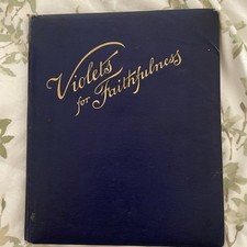 Old Antique Violets for Faithfulness by Sarah Doudney 1893 Victorian Poetry picture