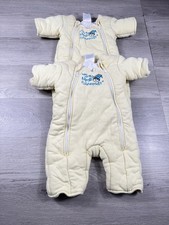 Baby Merlin’s Magic Sleepsuit Large 6-9 Months Yellow Fleece 18-21 lbs Lot of 2 picture