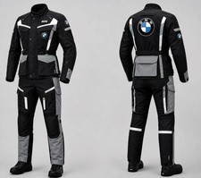 New BMW Men’s Adventure Touring Riding Suit Black Grey Adventure Riding Gear picture