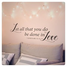 Corinthians 16:14 Inspirational Bible Verse Wall Decal Sticker Quote Home Decor picture