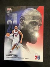 2026 Topps Now - #OS3 LeBron James Philadelphia 76ers Year 24 picture