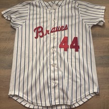 RARE VTG 50s 60s Howe Athletic Apparel Memphis TN Braves #44 Baseball Jersey picture