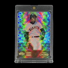 BARRY BONDS GOLD LABEL REFRACTOR CHROME CARD 2001 Topps MLB Holo - Giants picture