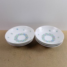 6 Rosenthal Romance Garland Fruit or Dessert Bowls Germany Bjorn Wiinblad  VGC picture