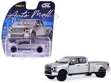 2022 FORD F-450 SUPER DUTY PICKUP ICONIC SILVER 1/64 BY GREENLIGHT 68080 A picture
