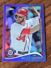 2014 Topps Chrome - Bryce Harper #150 Purple Refractor Phillies picture