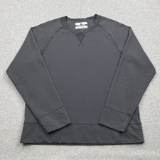 American Giant Sweatshirt Mens Medium Gray Raglan Sleeve Relaxed Terry Crew USA picture