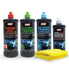 LAUCO 3-Step Kit – Steps 1 2 3 – 32oz, + Swirl Remover – 8oz, with a Towel picture