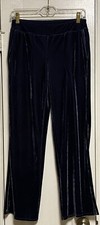 Sumptuous SOMA Dark Gray/Silver Velvet Pull On W/Pockets XS Lounge Pants picture