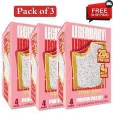 Legendary Foods Protein Pastry - Strawberry 12 Pack (3box) - Protein Snack picture