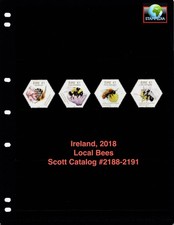$9.00 Scott Value - 2018 IRELAND Bees Insects Western Europe CV MNH NH UMM picture