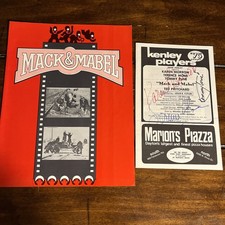 1975 Kenley Players Mack And Mabel Cast Program Signed Autographs By 3 Actors picture