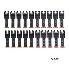 20 Pcs Extra Long Titanium Oscillating Tool Blades Curved Edge Multitool Blades picture