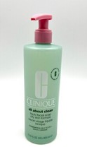 New Clinique Jumbo All About Clean Liquid Facial Soap ~ Oily ~ 13.5 oz/400 ml picture