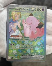 Lillie's Clefairy ex 184/159 Journey Together SIR Holo Textured *Fan Art* picture