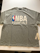 Fear of God Essentials Gray NBA Basketball Short Sleeve T-Shirt picture