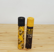 2 Vtg Daisy Golden Bullseye BB 2.06oz Paper Tubes Yellow & Black Cap Rogers AR picture