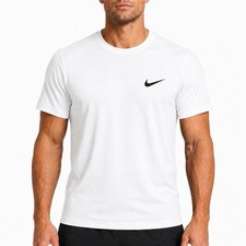 Nike Men's Athletic Wear Short Sleeve Swoosh Graphic Workout Active Gym T-Shirt picture