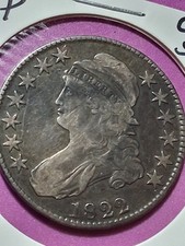 1822 P CAPPED BUST HALF DOLLAR. XFCONDITION picture