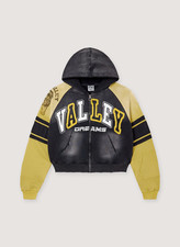 Vale Forever Lethal Zip Up Sweatshirt Yellow Black picture