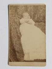 CDV Victorian Infant Baby Portrait Photograph A. O. Phelps Cairo IL Studio picture