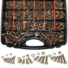 1020PCS Grade 8.8 Metric Bolt Assortment Kit -M4 M5 M6 M8 Heavy Duty Hex Bolts picture
