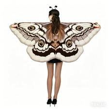 Moth Wings Costume Halloween Butterfly Wings Cape Shawl Fun World picture