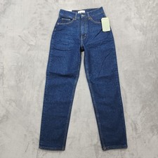 NEW H&M Jeans Womens 4 Blue Dark Wash High Rise Skinny Full Length Stretch Denim picture