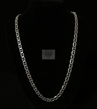REAL Italian Sterling Silver Mariner Link Chain Necklace Thick 6MM Chain 925 picture