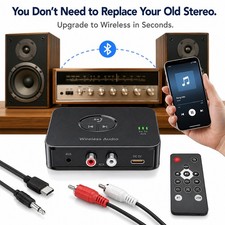 Bluetooth 5.4 Audio Receiver for Stereo RCA AUX Adapter Wireless Music Streaming picture