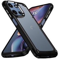 For Moto G 2025/2026/G Play 2026 Case Hybrid with Metal Buttons + Tempered Glass picture