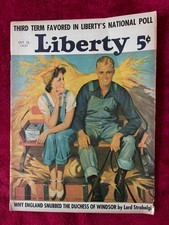 Liberty Magazine Oct 23 1937 FDR Third Term Duchess of Windsor Shirley Temple picture