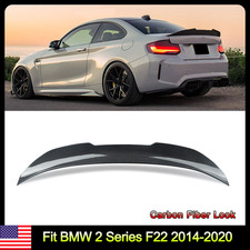 Fits BMW F22 M235i Carbon Fiber Look Duckbill Highkick Trunk Spoiler PSM Style picture