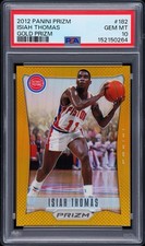 2012-13 Panini Prizm - Isiah Thomas #182 Gold Prizm /10 PSA 10 POP 1 Pistons HOF picture